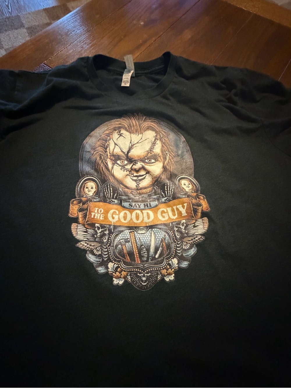 Bella Canvas Black 'Say Hi to The Good Guy' Graphic Tee